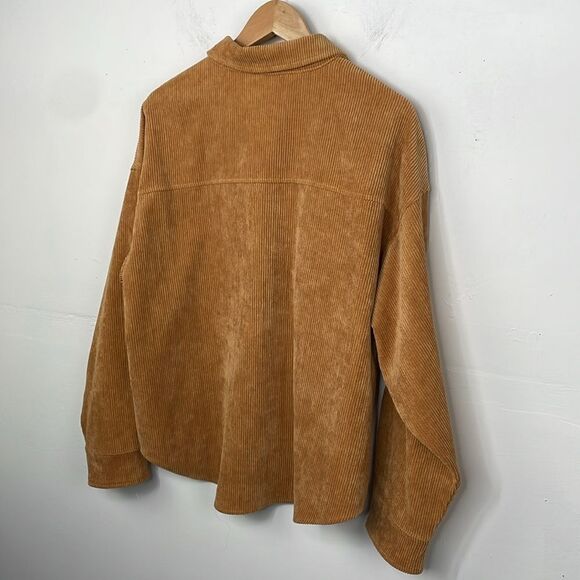 Wishlist Apparel Corduroy Mustard Color Schaket with Doleman sleeves S/Medium - Picture 4 of 12